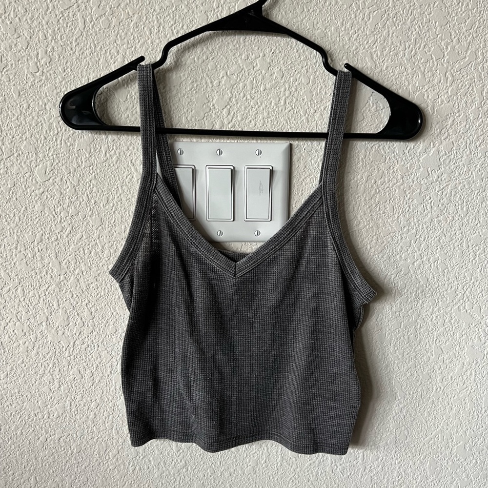 NWOT Grey Textured Tank